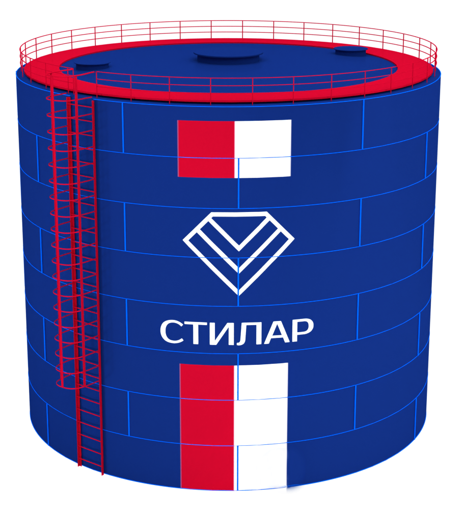 Цельносварной сборный резервуар РВС 1000 м³ от завода-производителя